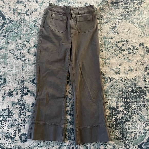 Faherty Uma Pant in Hawkeye Green Khaki Trousers Size 27 - Picture 2 of 7